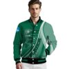 personalized saskatchewan roughriders wave patterns green jacket high quality