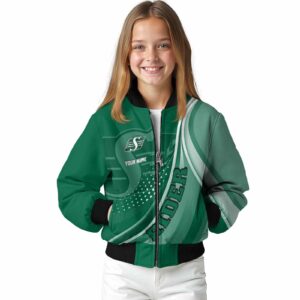 personalized saskatchewan roughriders wave patterns green jacket top rated
