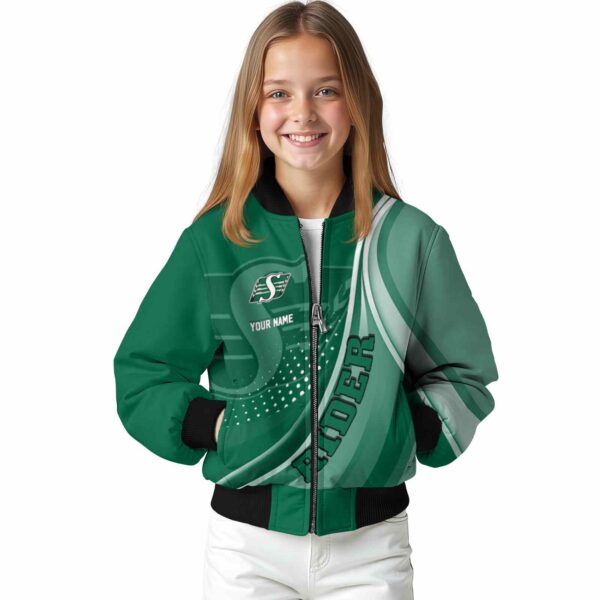 personalized saskatchewan roughriders wave patterns green jacket top rated