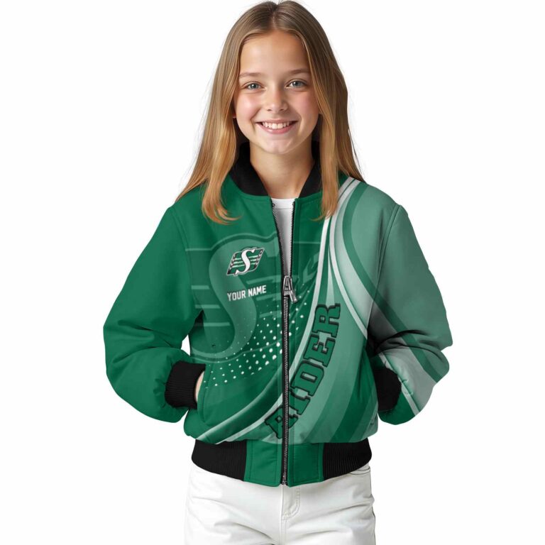 personalized saskatchewan roughriders wave patterns green jacket top rated