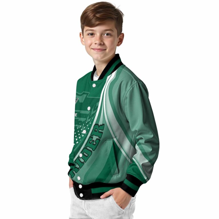 personalized saskatchewan roughriders wave patterns green jacket trendy