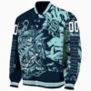 personalized seattle kraken fishing art blue jacket best selling