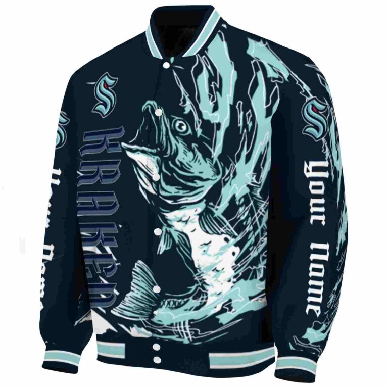 personalized seattle kraken fishing passion blue white jacket best selling