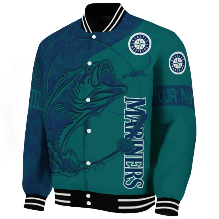 personalized seattle mariners fishing rod green jacket best selling