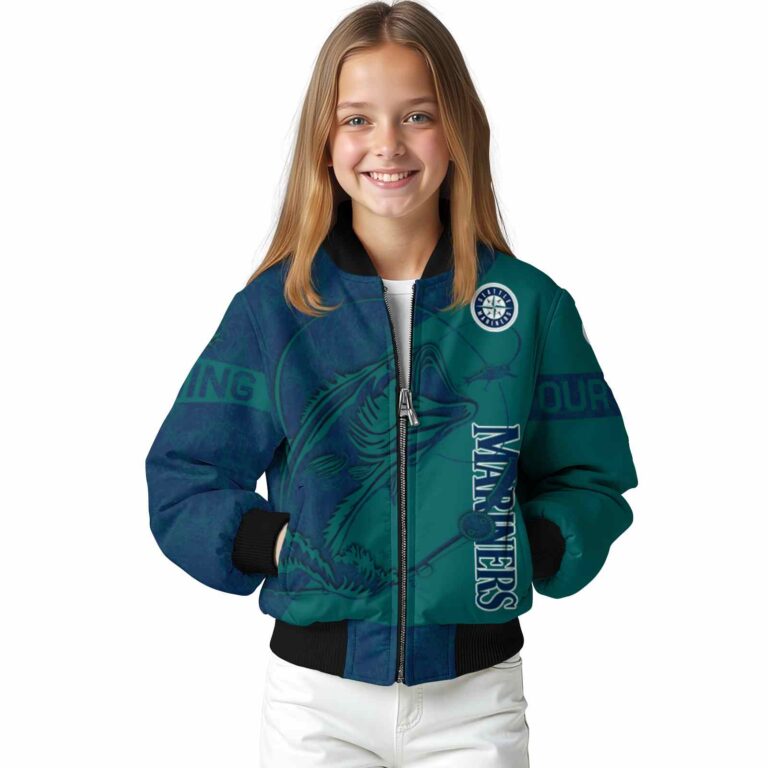 personalized seattle mariners fishing rod green jacket top rated