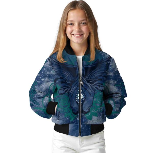personalized seattle mariners praying hands navy blue jacket top rated