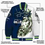 personalized seattle seahawks jesus tears blue white jacket best selling