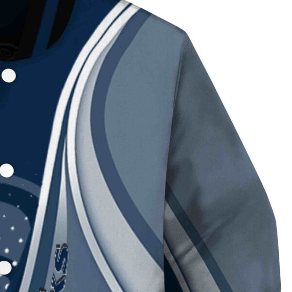 personalized seattle seahawks wave patterns blue jacket premium grade