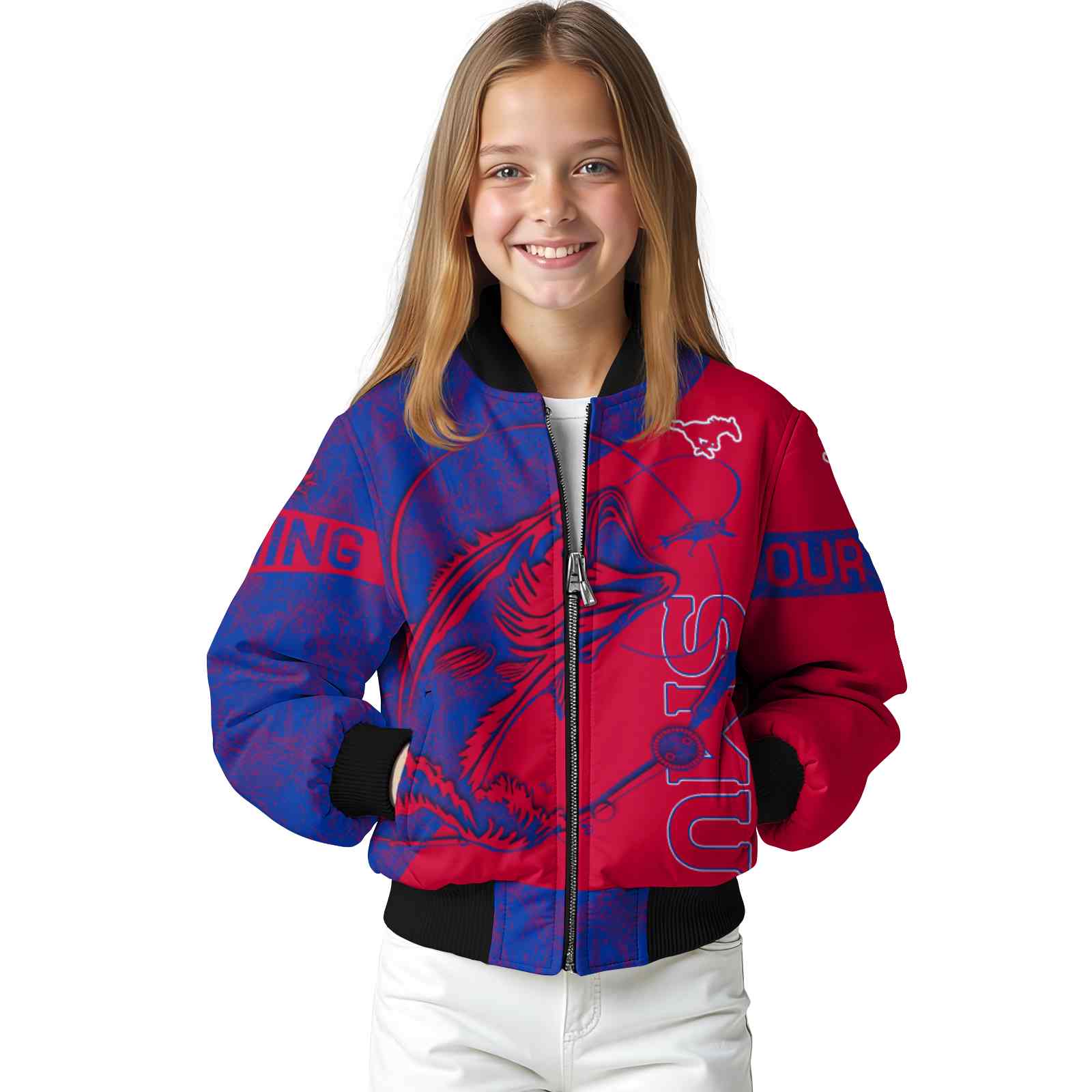 personalized smu mustangs fishing rod red jacket top rated personalized smu mustangs fishing rod red jacket top rated