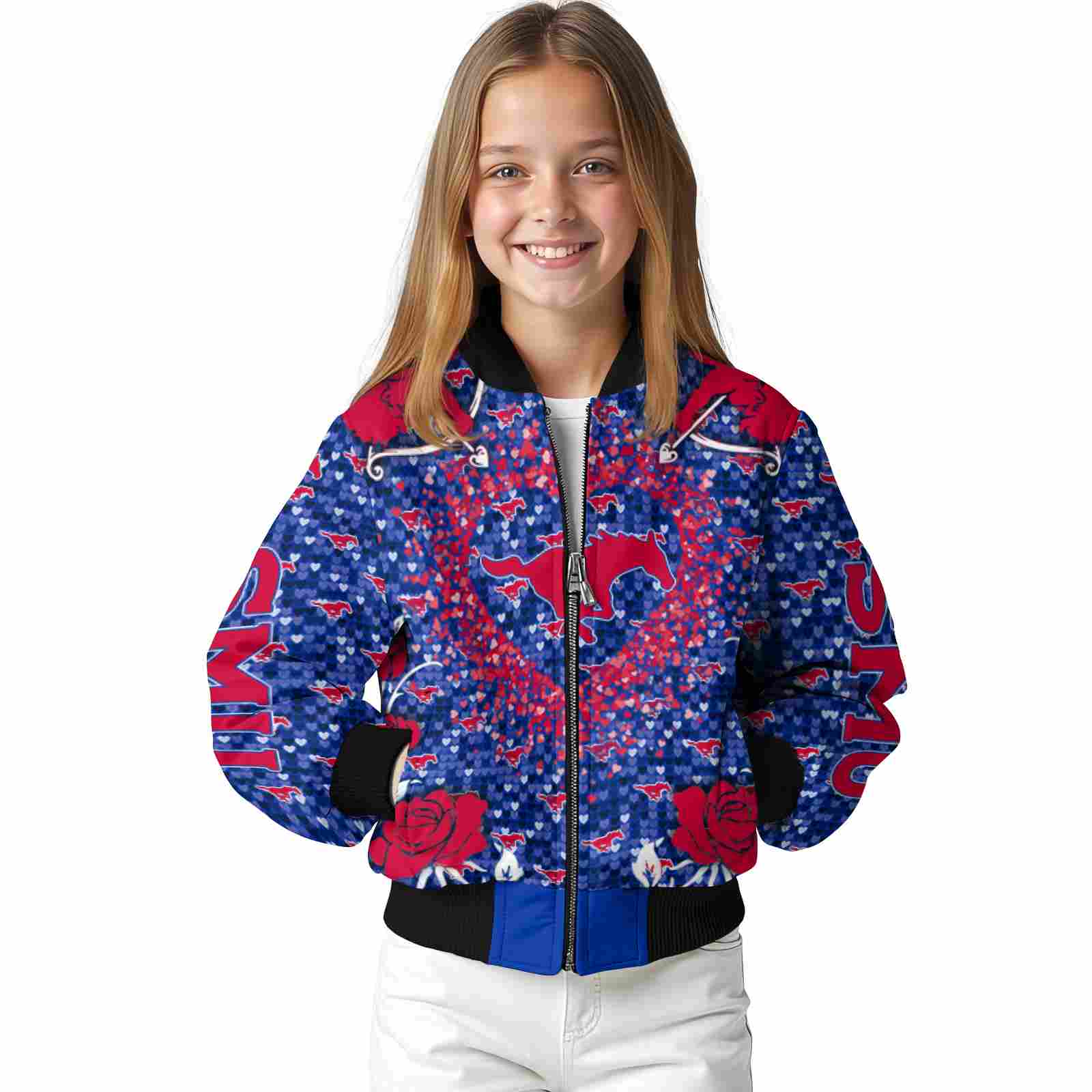 personalized smu mustangs heart explosion blue jacket top rated personalized smu mustangs heart explosion blue jacket top rated