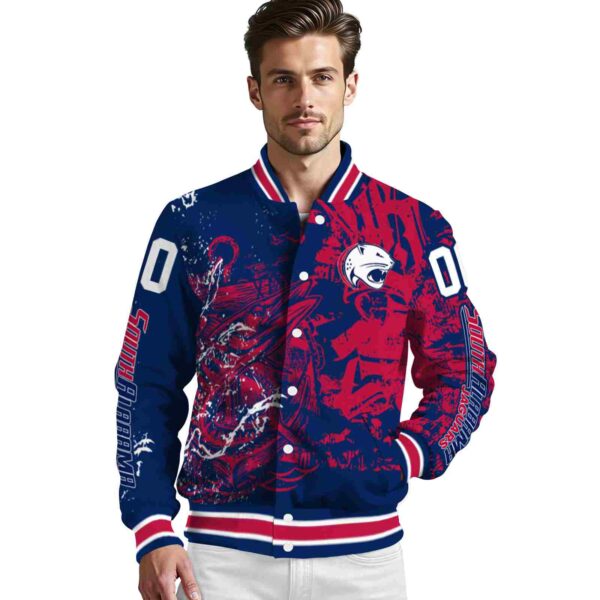 personalized south alabama jaguars fishing art blue jacket high quality