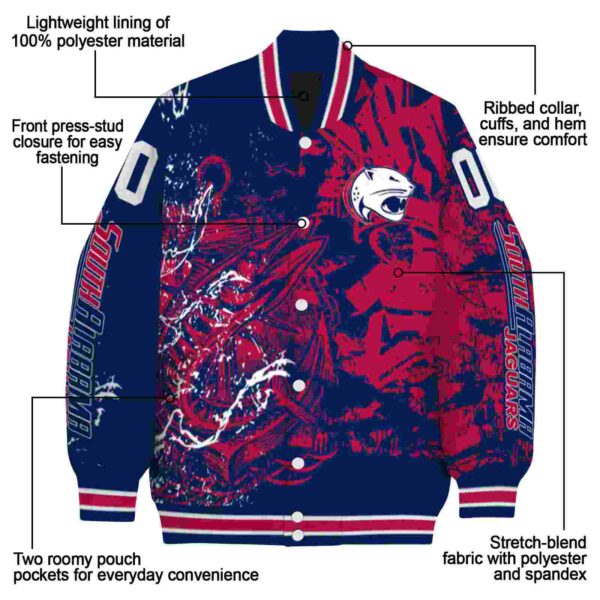personalized south alabama jaguars fishing art blue jacket new arrival
