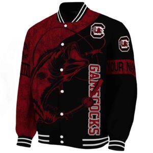 personalized south carolina gamecocks fishing rod black jacket best selling