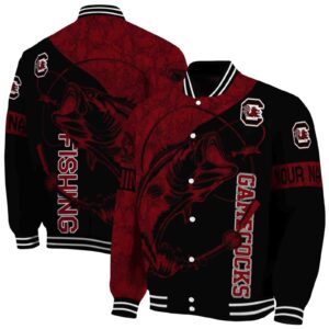 personalized south carolina gamecocks fishing rod black jacket fashion forward