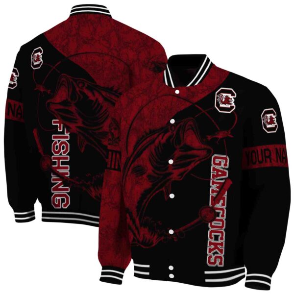 personalized south carolina gamecocks fishing rod black jacket fashion forward