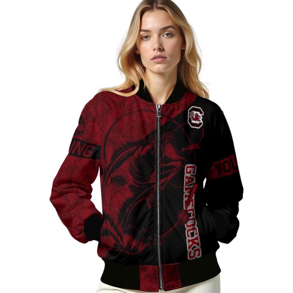 personalized south carolina gamecocks fishing rod black jacket latest model