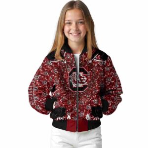 personalized south carolina gamecocks heart explosion garnet jacket top rated