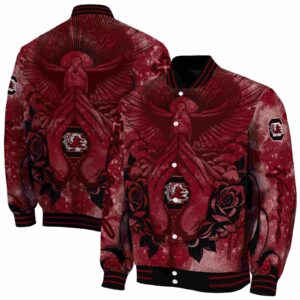personalized south carolina gamecocks praying hands garnet jacket fashion forward