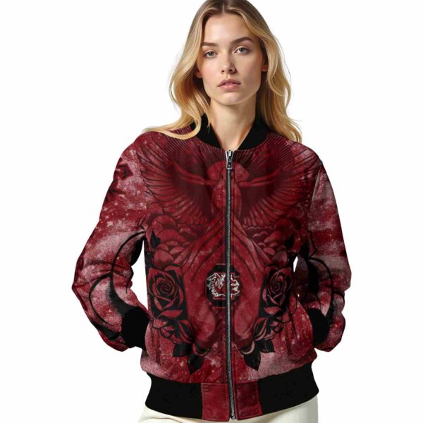 personalized south carolina gamecocks praying hands garnet jacket latest model