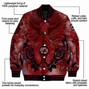 personalized south carolina gamecocks praying hands garnet jacket new arrival