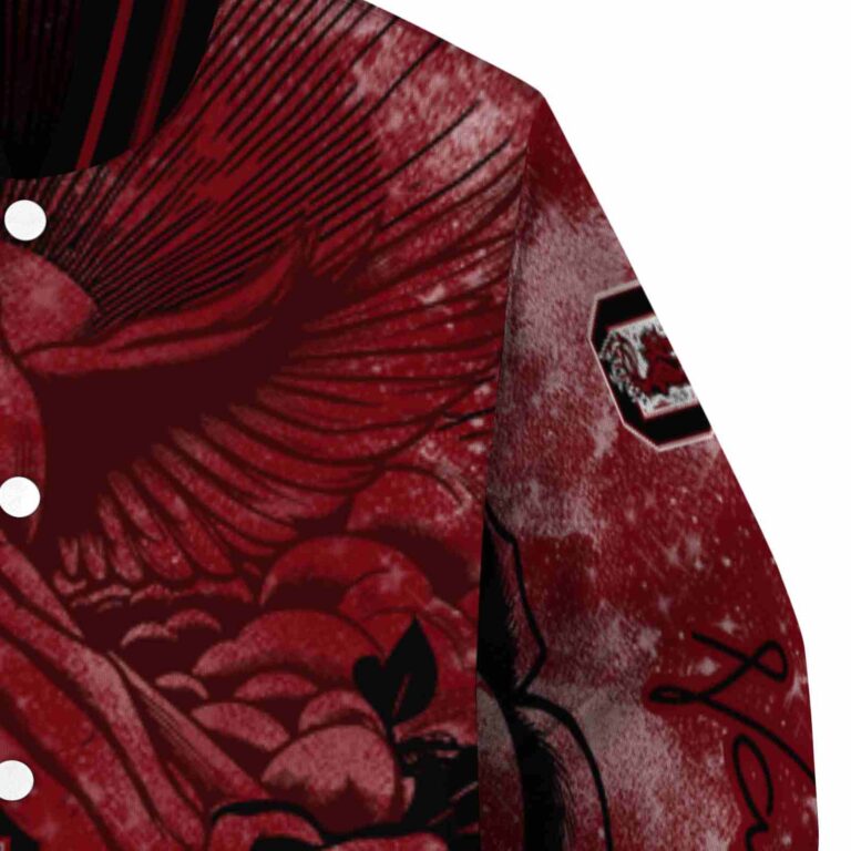 personalized south carolina gamecocks praying hands garnet jacket premium grade
