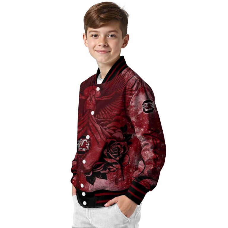 personalized south carolina gamecocks praying hands garnet jacket trendy