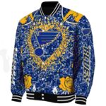 personalized st louis blues heart explosion blue jacket best selling