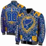 personalized st louis blues heart explosion blue jacket best selling