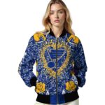 personalized st louis blues heart explosion blue jacket best selling
