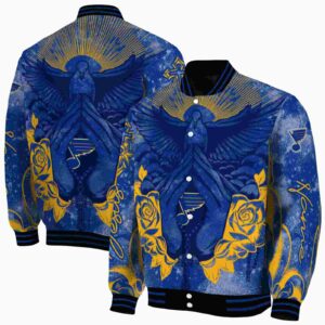 personalized st louis blues praying hands blue jacket fashion forward