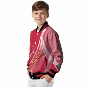 personalized st louis cardinals wave patterns red jacket trendy