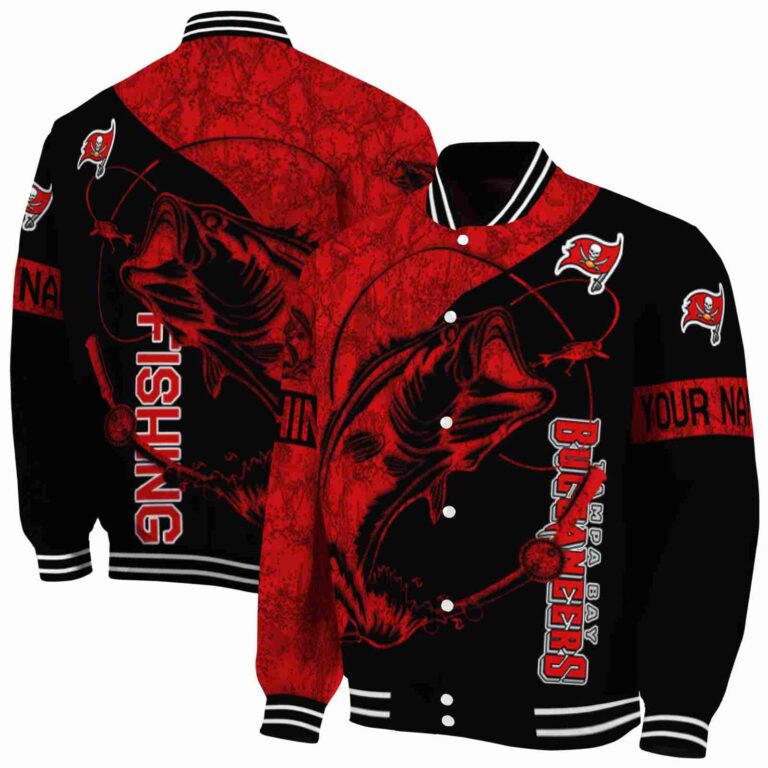 personalized tampa bay buccaneers fishing rod black jacket fashion forward