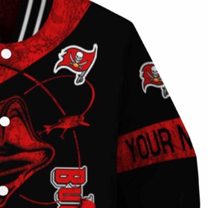 personalized tampa bay buccaneers fishing rod black jacket premium grade