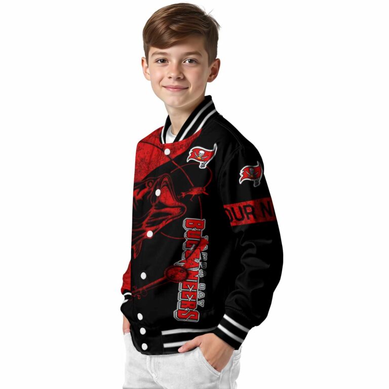 personalized tampa bay buccaneers fishing rod black jacket trendy