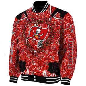 personalized tampa bay buccaneers heart explosion red jacket best selling