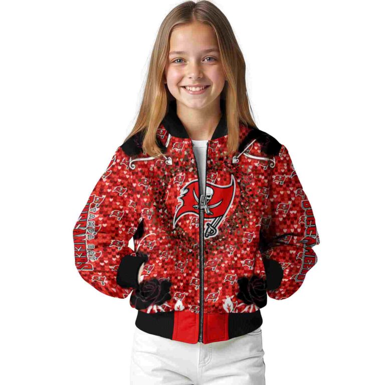 personalized tampa bay buccaneers heart explosion red jacket top rated