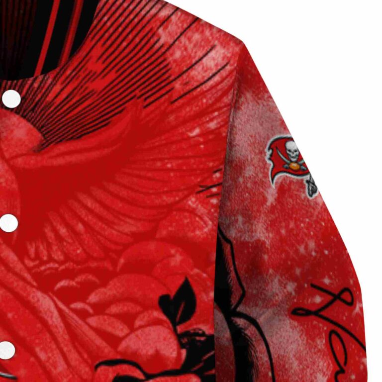 personalized tampa bay buccaneers praying hands red jacket premium grade
