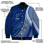 personalized tampa bay lightning wave patterns blue jacket best selling