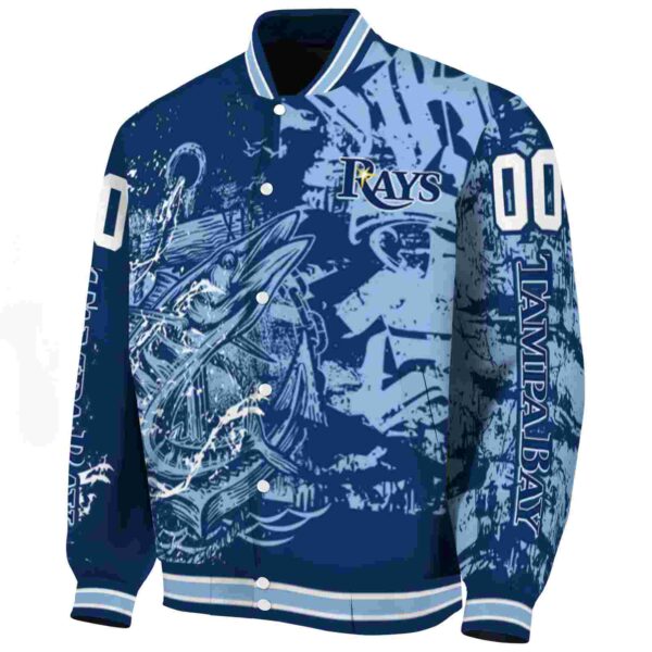 personalized tampa bay rays fishing art navy jacket best selling