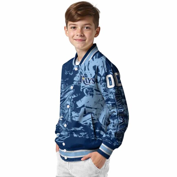 personalized tampa bay rays fishing art navy jacket trendy