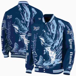 personalized tampa bay rays fishing passion navy white jacket fashion forward