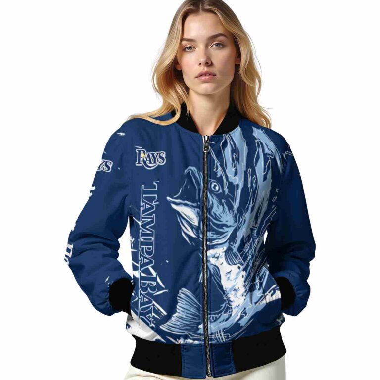 personalized tampa bay rays fishing passion navy white jacket latest model