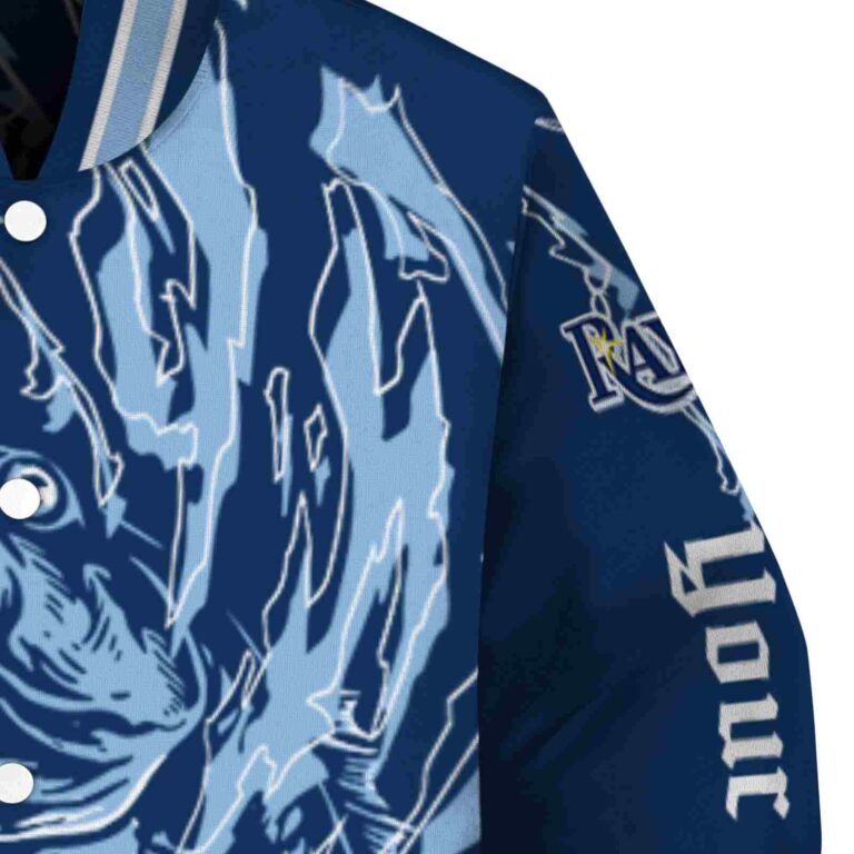 personalized tampa bay rays fishing passion navy white jacket premium grade