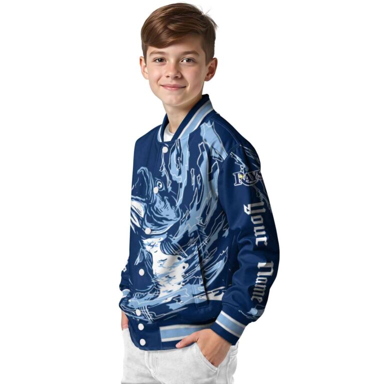 personalized tampa bay rays fishing passion navy white jacket trendy