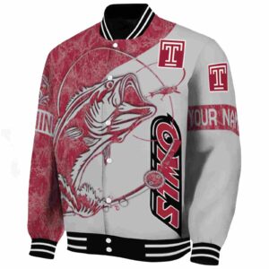 personalized temple owls fishing rod silver jacket best selling