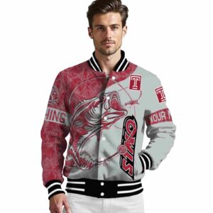 personalized temple owls fishing rod silver jacket high quality