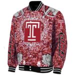 personalized temple owls heart explosion red jacket best selling