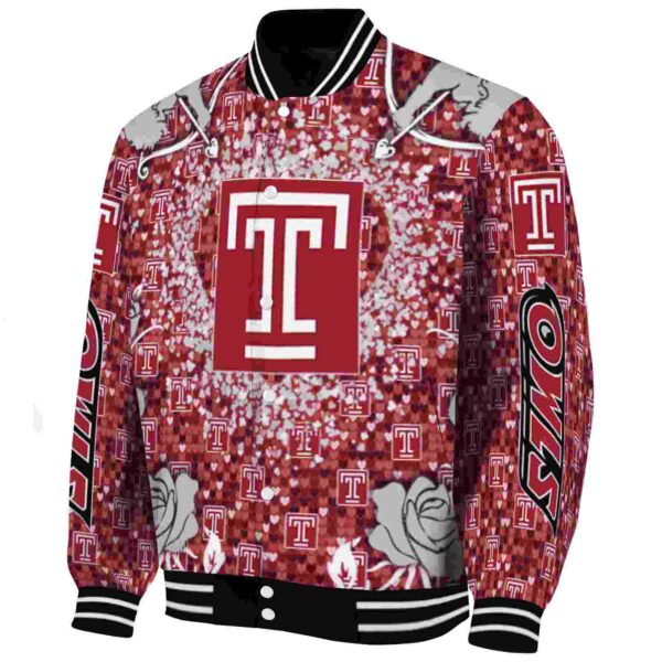personalized temple owls heart explosion red jacket best selling