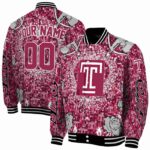 personalized temple owls heart explosion red jacket best selling