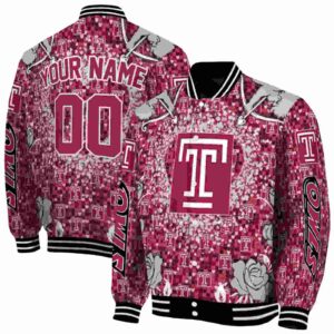 personalized temple owls heart explosion red jacket fashion forward
